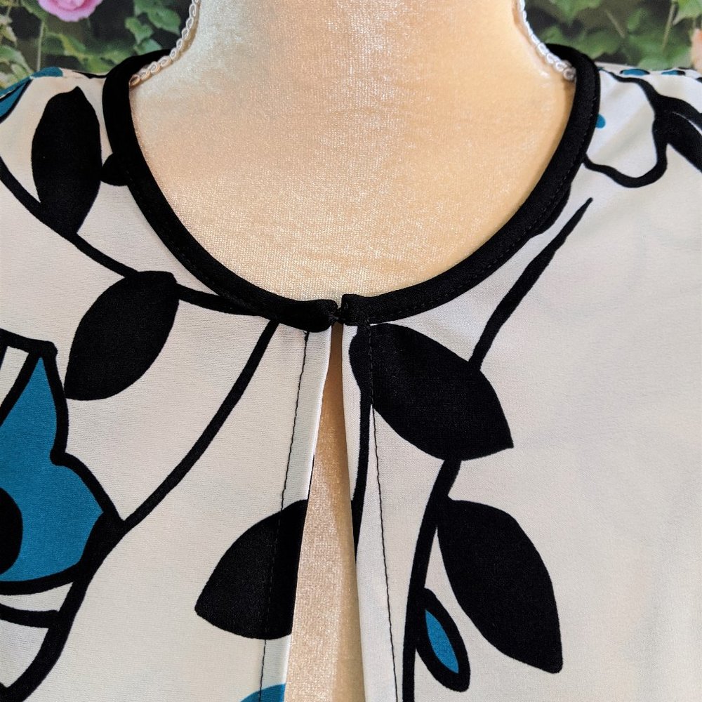 Kim Rogers Floral Bolero Jacket Size 12 - Picture 5 of 6